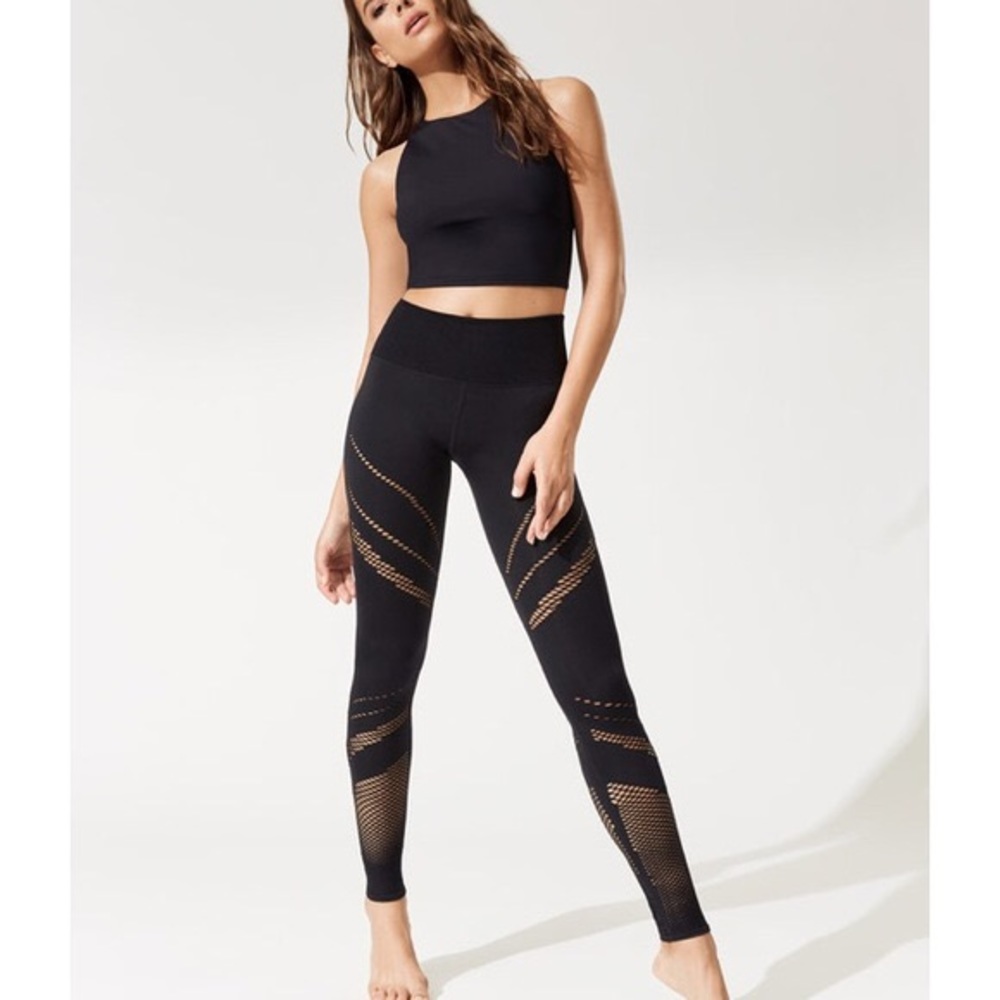 {Alo} leggings black radiance seamless high waist